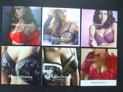PRIMA DONNA - 6 x sexy Lingerie Lookbook Katalog; über 300 Seiten!