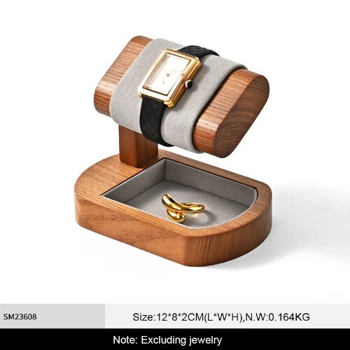 Wood Watches Display Stands Base Watch Necklace Bracelet Organizer Rack Bangle - Bild 34 von 43