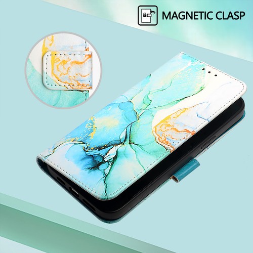 For Various Phone Fashion Marble Leather Card Wallet Case Bag Flip Stand Cover - Picture 7 of 11