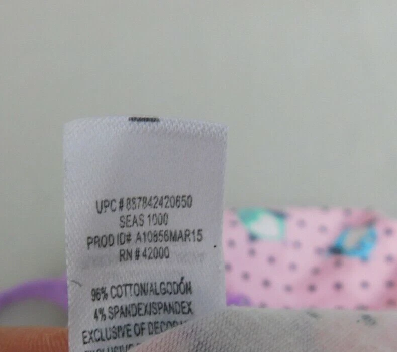 Bralette Joe Boxer para niña mezcla de algodón estampado de puntos de pájaro - rosa múltiple, pequeño #7100 Foto 4 de 4