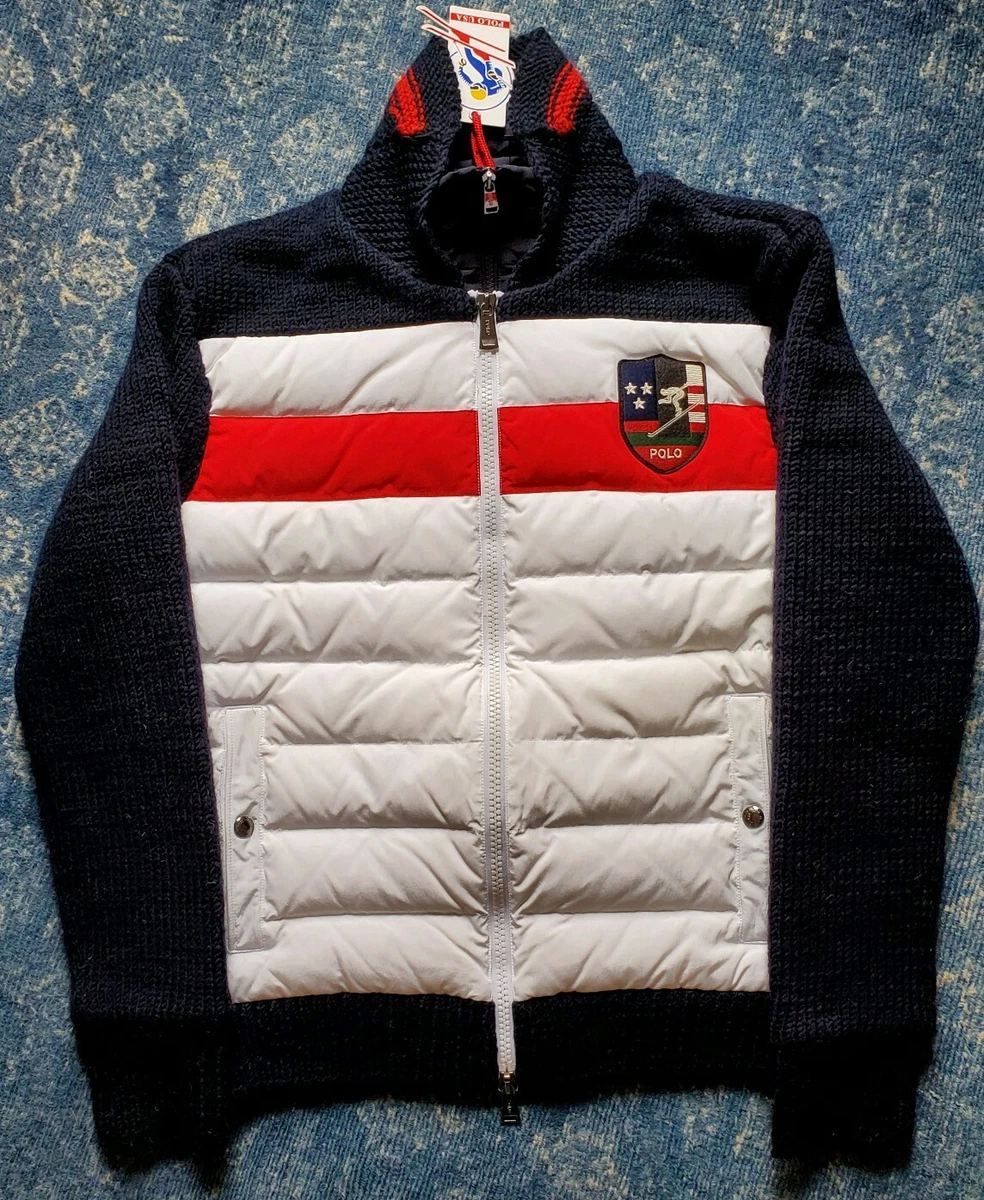Polo Ralph Lauren 2018 Winter Collection Ski Lounge Knit Jacket SMALL