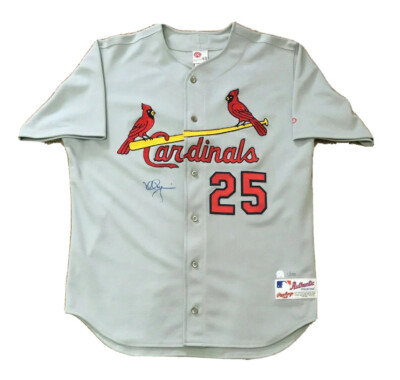 Mark McGwire signed Rawlings Authentic Cardinals jersey Steiner