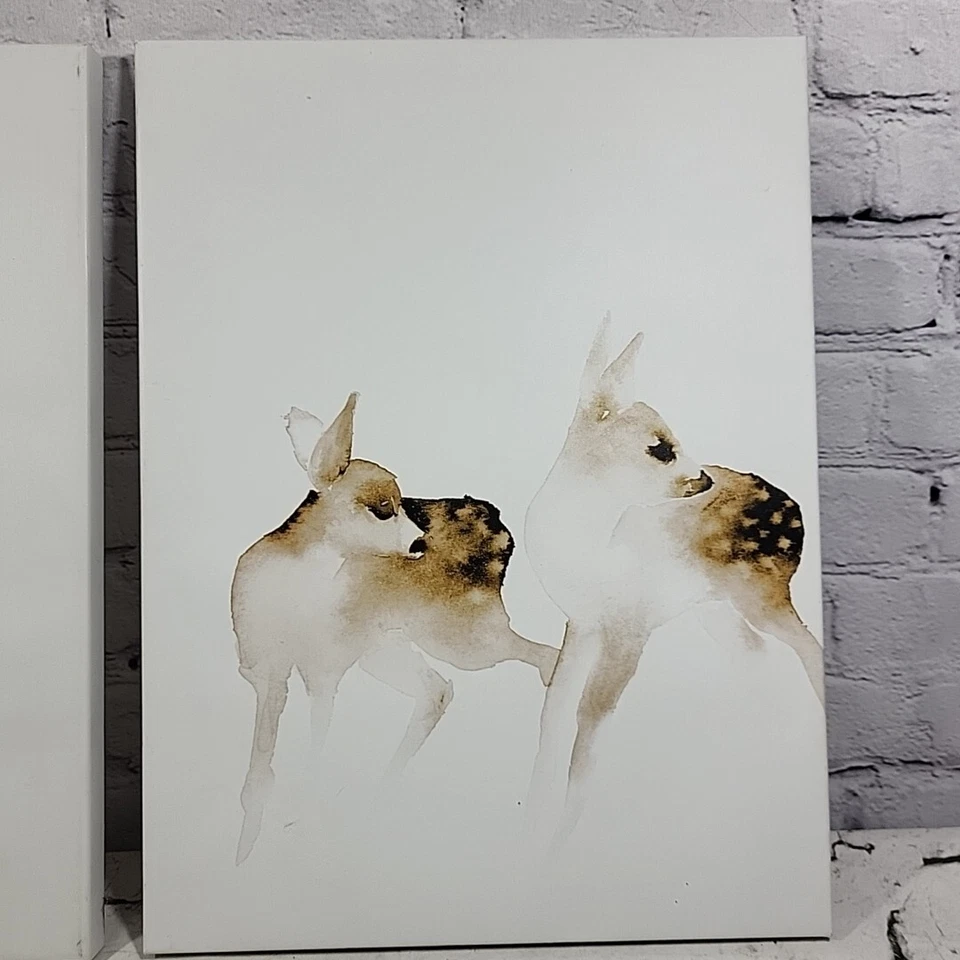 IKEA PJATTERYD PJÄTTERYD Cuadro Sobre Lienzo Ciervos Paquete de 2 11x15" 905.180.79 Enmarcado Foto 4 de 4