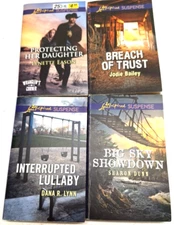 LOVE INSPIRED SUSPENSE PAPERBACKS Lot of 4