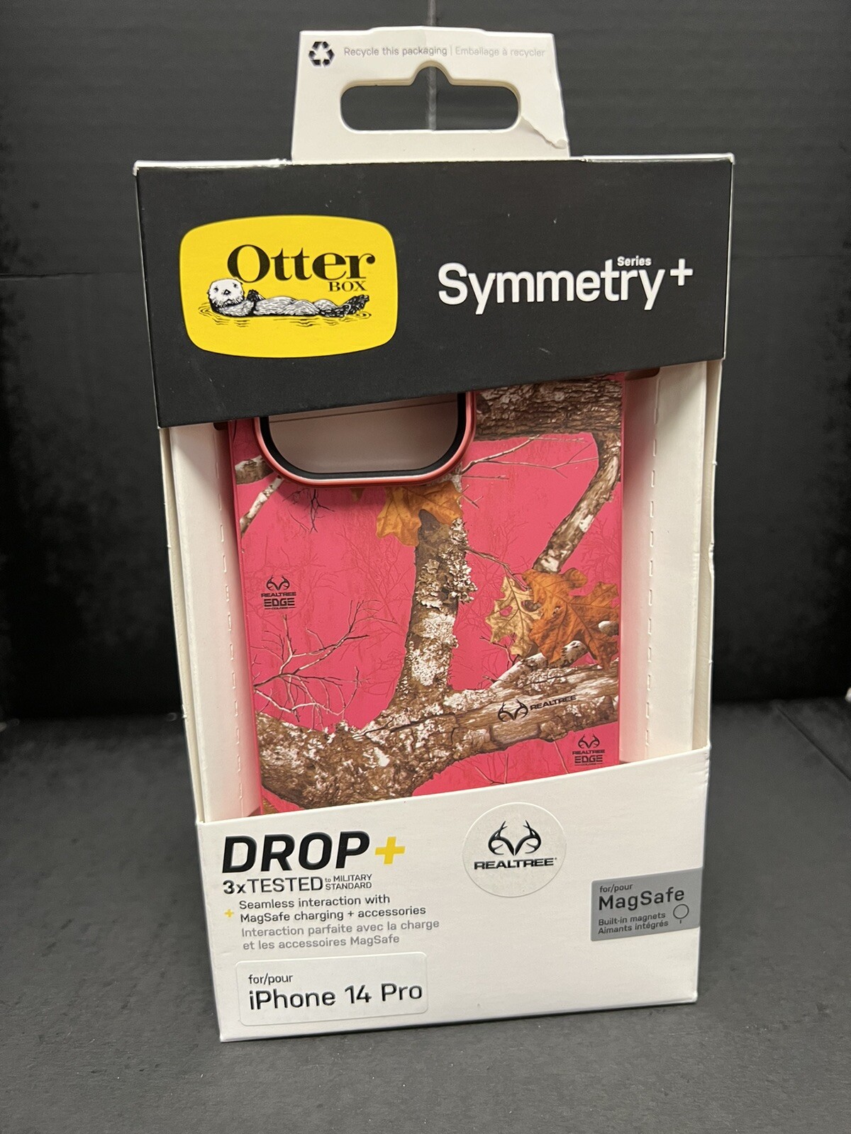 iPhone 14 Pro Otterbox Symmetry+ Real Tree/Pink Camo Case - BRAND NEW - UNOPENED