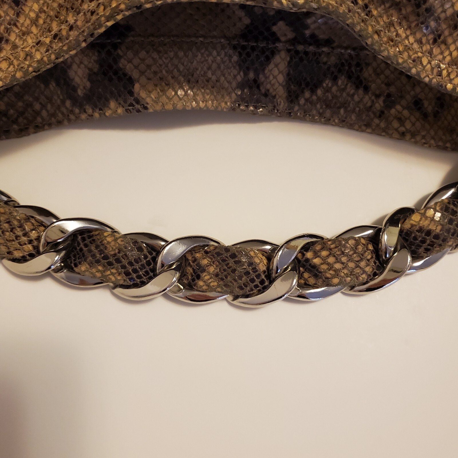 Michael Kors Python Snake Leather Hobo EUC - image 8
