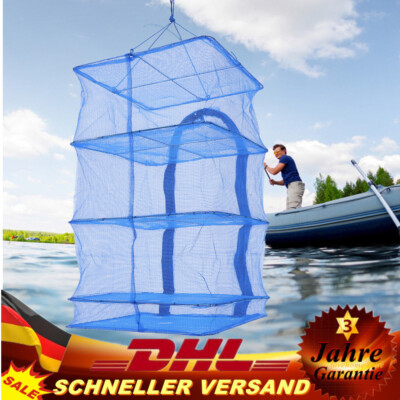 4 Ebenen Trockennetz Kräuter Fisch Trocknungsnetz mit Zipper Drynet Trockner