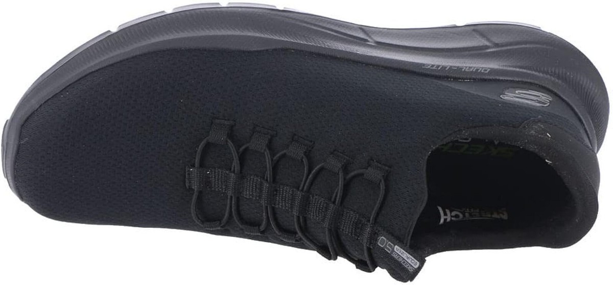 Skechers Shoes Men Slipon Black Train Sport Comfort Mesh