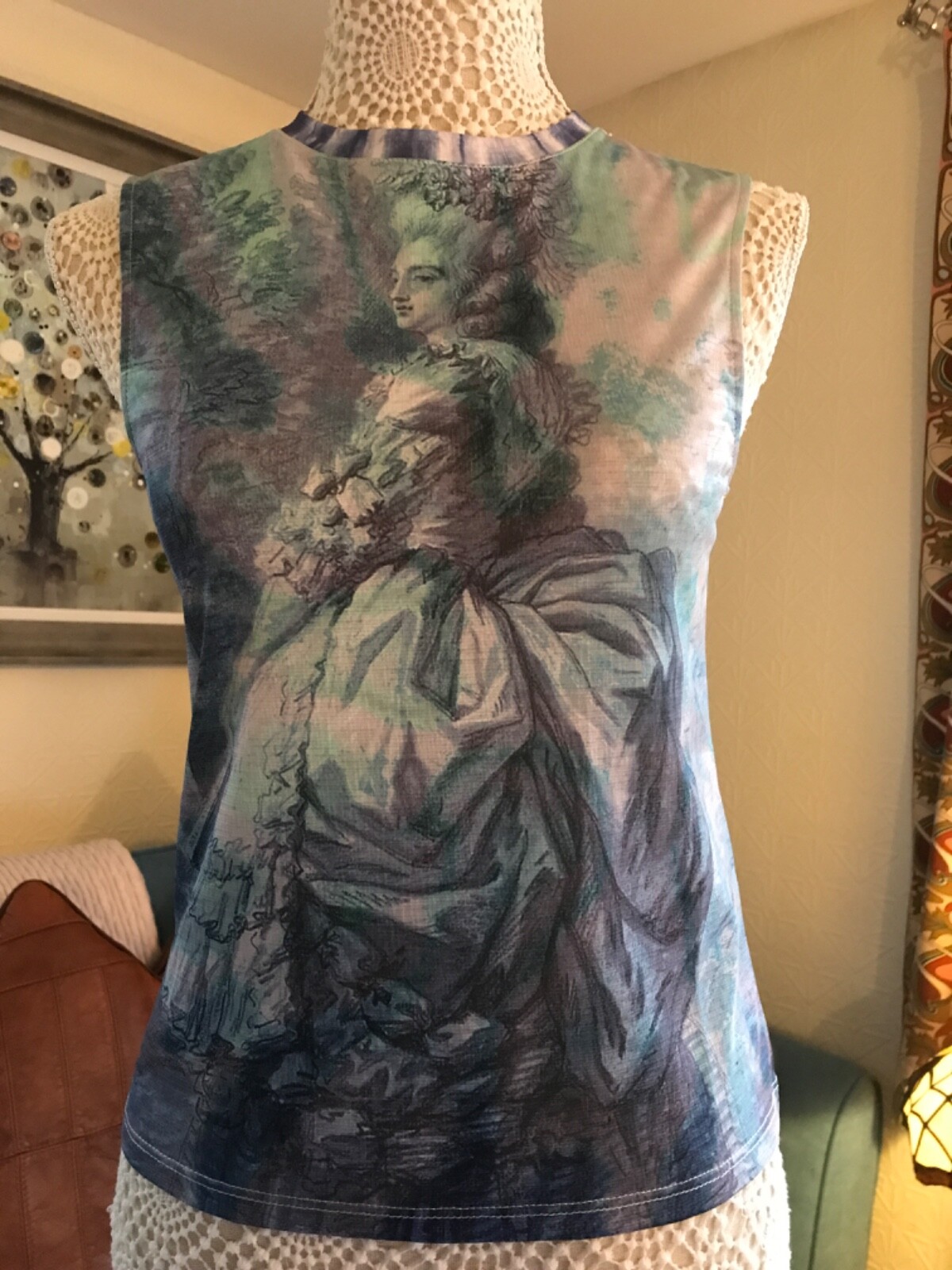 Stunning Desigual Graphic Vest Top for M Size Bust 32-36” NWT image 4
