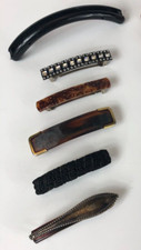 SIX 6 Vintage French-Style Barrettes - 1980's
