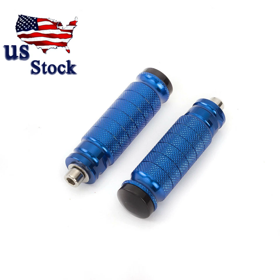 Pedal de clavija de pie CNC para Kawasaki ZX10R ZX6R Ninja300R Ninja250R azul Foto 3 de 4