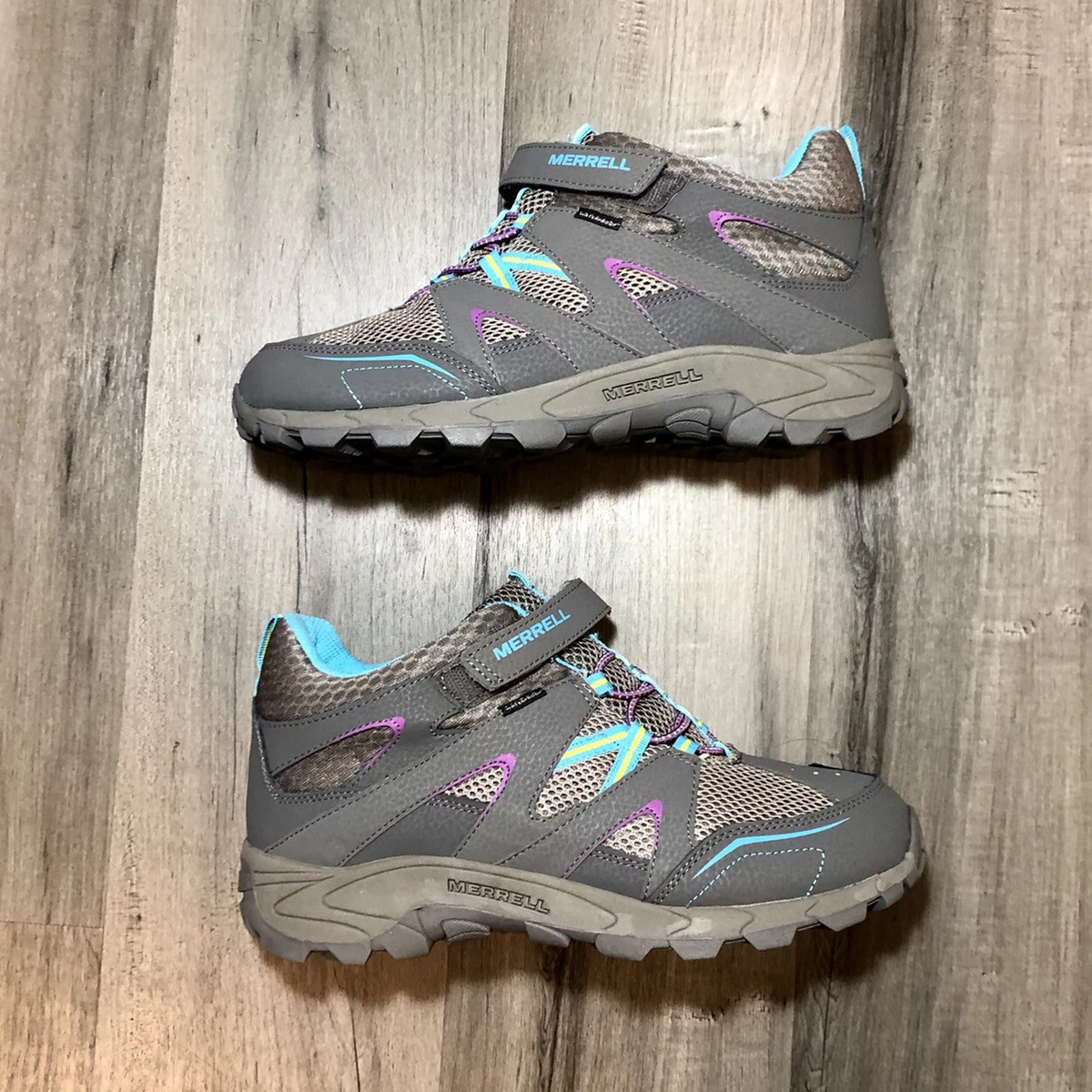 Merrell Hilltop Waterproof Hiking Shoes Girl s Size 7 Women s 8.5 See Descrip