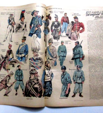 (UNIFORMOLOGIA)150 ANNI DI UNIFORMI STORICHE ITALIANE.La Tribuna Illustrata 1942