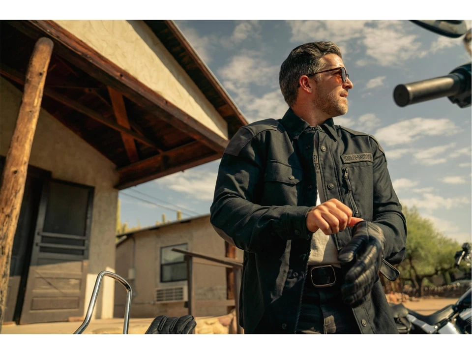 Harley-Davidson Willie G Skull Lederhandschuhe D3O Protektoren Schwarz S-3XL - Bild 3 von 4