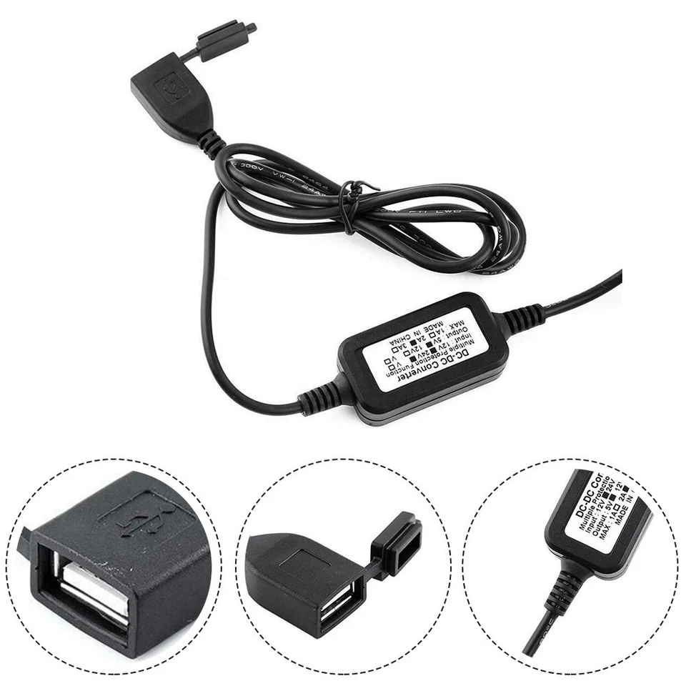 Chargeur de prise de courant USB étanche pour moto portable et 12V24V