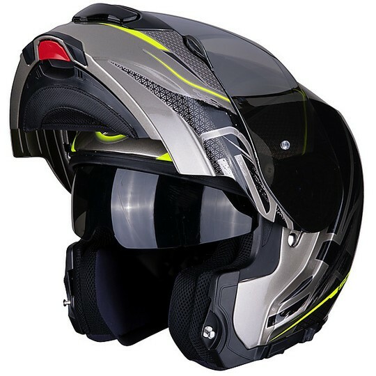 Casco Modulare Scorpion Exo 3000 AIR Creed Titanio Nero Giallo taglia xl  fibra | Acquisti Online su eBay