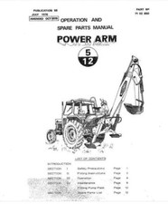 McConnel Power Arm 5/12 Operators, Parts and Service Manual