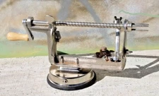 Counter Top Apple Potato Slicer Peeler, Attaches by Suction Base FREE SHIP!