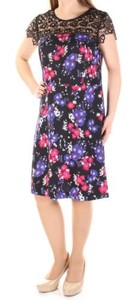 kensie floral lace a line dress