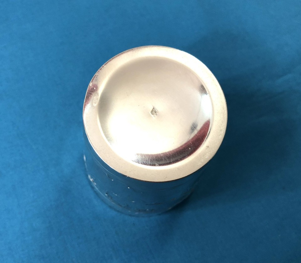 HENRI SOUFFLOT timbale ART NOUVEAU en argent massif MINERVE décor coeur