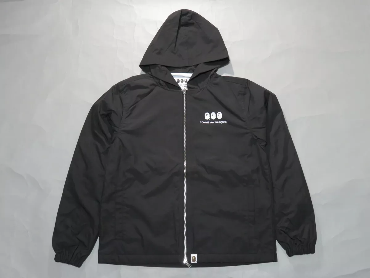 25158 comme des garcons x bape hoodie jacket black XS