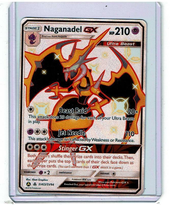 Naganadel GX - Full Art - Shiny Holo - Hidden Fates - SV63 Naganadel GX - Full Art - Shiny Holo - Hidden Fates - SV63