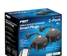Feit-Electric Triple Outlet Outdoor Smart Plugs 2-Pack-OPEN BOX