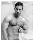 Male Physique Nude_Muscular Otter_Well Hung_Matson Jones B&W 8x10 Photo