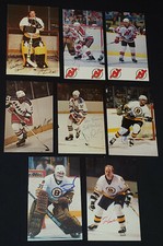 1980/90's - NHL - HOCKEY PLAYER - AUTOGRAPHS (6) POSTCARDS (8) - ORIGINAL
