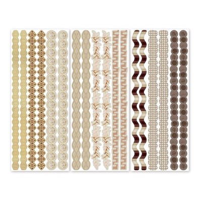 Totally Tonal Sepia Hues Border Stickers  ||| Creative Memories