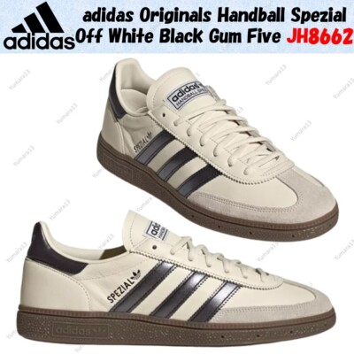 adidas Originals Handball Spezial Off White Black Gum Five JH8662 Men's Size