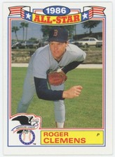 1987 Topps 1986 All Star Commemorative Set #21 Roger Clemens Boston Red Sox