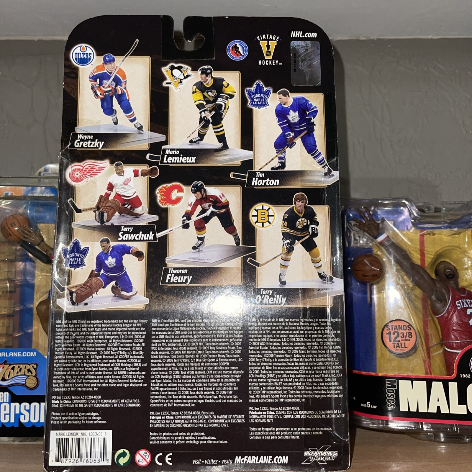 Rare 2009 Mario Lemieux Yellow Pittsburgh Penguins McFarlane NHL Hockey