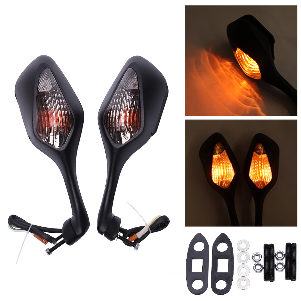 LED Turn Signal Rearview Side Mirrors For Honda CBR1000RR