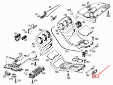 NEW MERCEDES-BENZ C COUP? C205 BUMPER SHELL COVER A2056804008 GENUINE