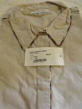 Liberty Congo CHEMISIER TOP BLOUSE CHEMISE SHIRT beige T. 42 -12 UK/ new 