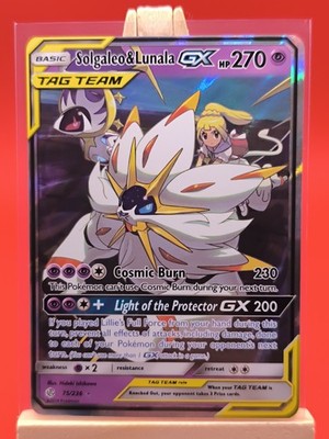 Solgaleo & Lunala GX TAG TEAM 75/236 Cosmic Eclipse Ultra Rare