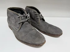 H by Hudson Cruise Chukka Boots Mens Size 10 US / 43 EU Grey Suede Lace Up -USED
