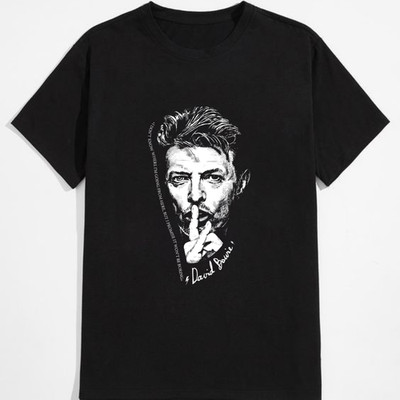 David Bowie Art Gift Birthday Christmas Unisex T-Shirt Tank Top Size
