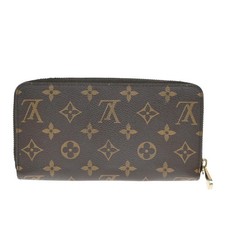 LOUIS VUITTON Long Zippy Wallet Monogram Leather Brown-FREE SHIPPING