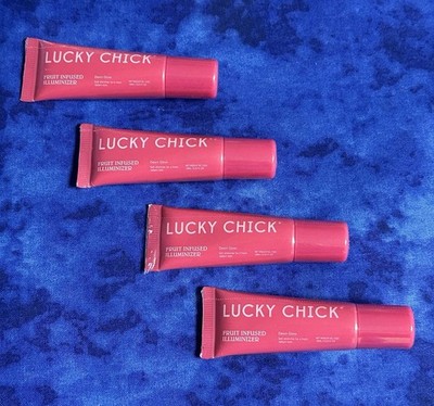 Lot of 4 ~ LUCKY CHICK ~ Fruit Infused Illuminizer In DAWN GLOW ~ 10mL / 0.33oz