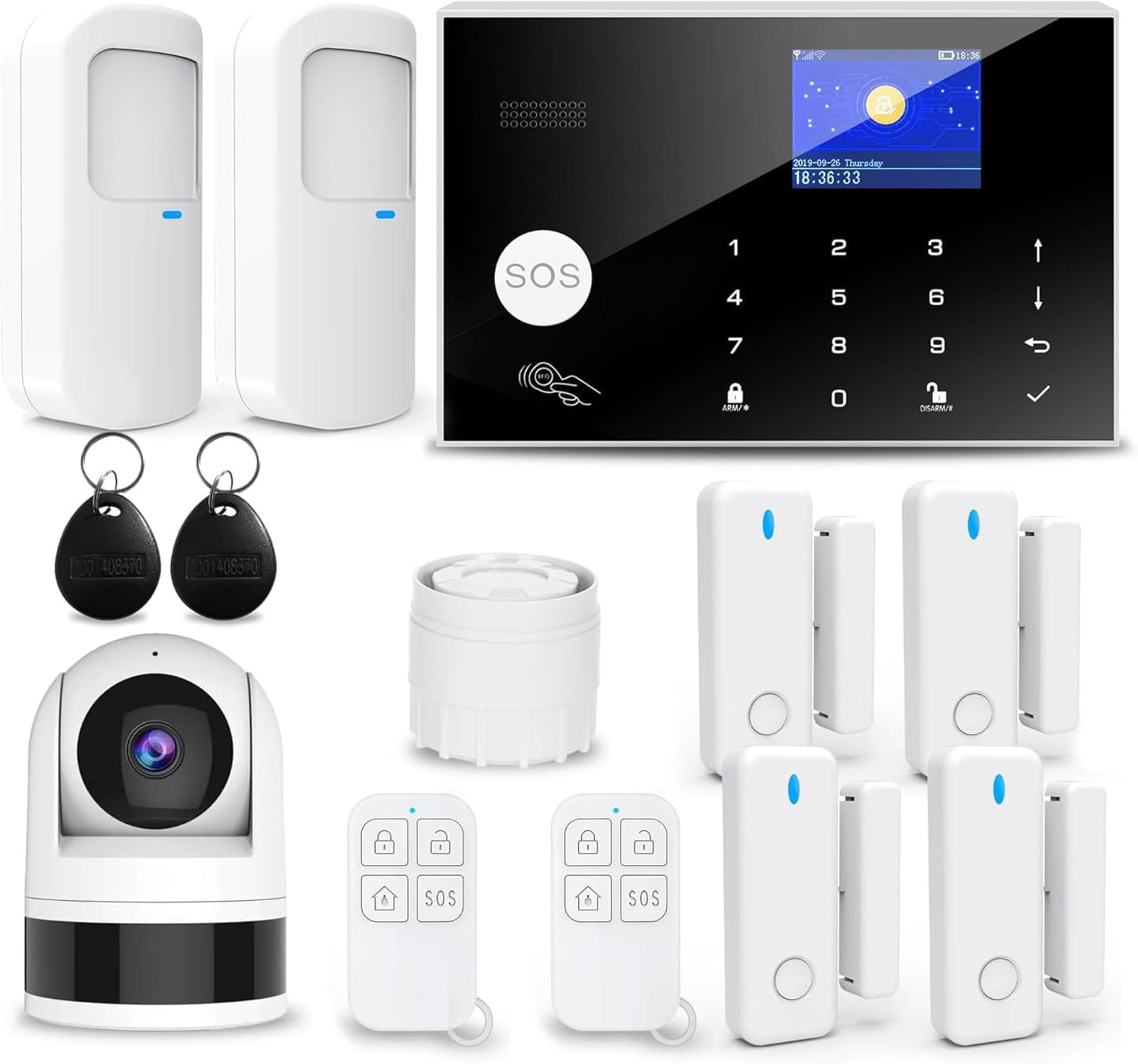 Offerta Kit Allarme Casa 4G 13 Pezzi | Antifurto Wireless senza Canone