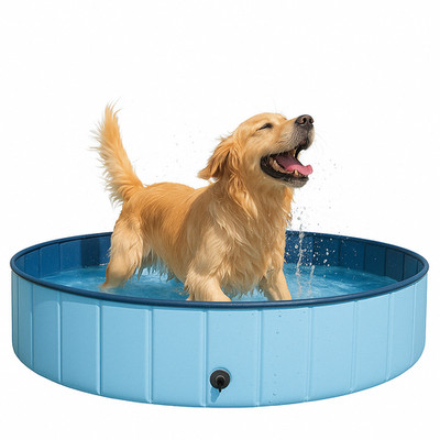 Hundepool Hunde Pool Schwimmbecken die Erfrisching im Sommer Becken ist faltbar