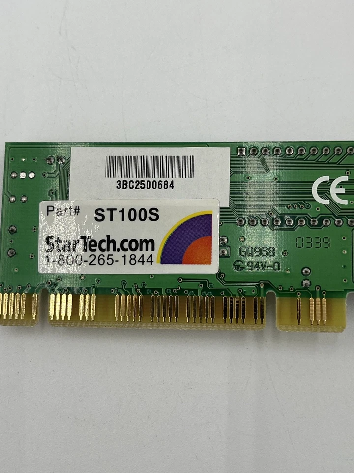 Tarjeta adaptadora de red Ethernet StarTech ST100S 1 puerto PCI 10/100 Mbps PC de escritorio Foto 4 de 4