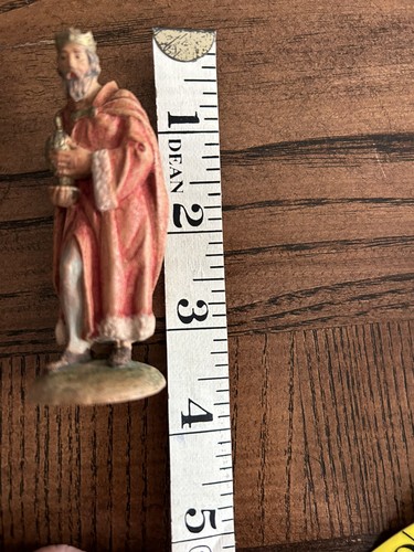 Vintage Nativity Figures Hand Carved Wood Set of 12 Kuolt Religious Baby Jesus - Picture 2 of 24