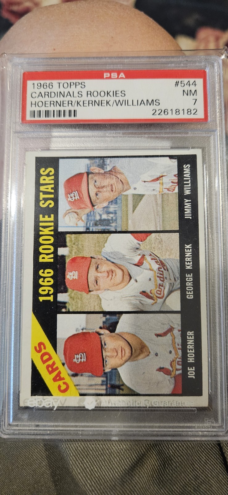 1966 Topps - High # Jimy Williams, Joe Hoerner, George Kernek #544 (RC) PSA 7
