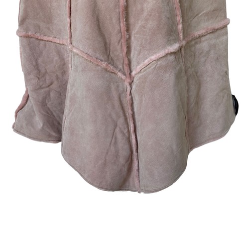Vintage Wilsons Leder Maxima Poncho Rosa Wildleder Lederimitat Damen L/XL - Bild 6 von 12