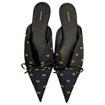 Balenciaga Flat BB cloth mules worn once EU 39.5