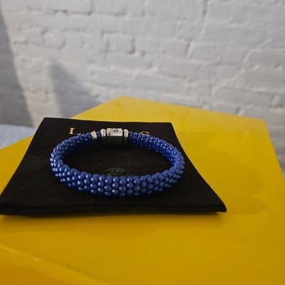 LAGOS Ultramarine beaded caviar bracelet 9mm,  SIZE M( 7)