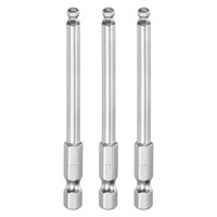 "3Pcs Kugelkopf-Innensechskant-Schraubendreher-Bit 4Mm, 1/4\" Sechskantschaft 75Mm"